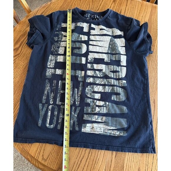 American Eagle Outfitters New York Graphic Shirt  Size XXL Blue  Classic Fit - Picture 4 of 6